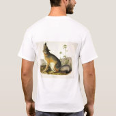 Swift Fox (Vulpes Velox) van Audubon's Quadrupeds T-shirt (Achterkant)