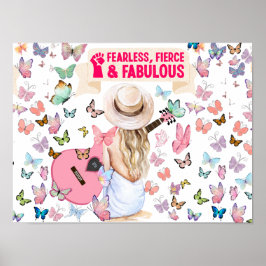 SWIFT-GEÏNSPIREERDE ONVERSCHROKKEN, FELLE & FANTAS POSTER