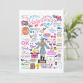 SWIFT-GEÏNSPIREERDE VALENTIJNSDAG KAART (Staand voorkant)