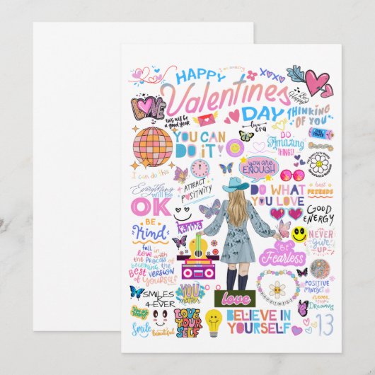SWIFT-GEÏNSPIREERDE VALENTIJNSDAG KAART (Voorkant / Achterkant)