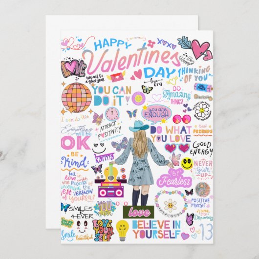 SWIFT-GEÏNSPIREERDE VALENTIJNSDAG KAART (Voorkant / Achterkant)