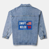 Swift Kelce 24 Denim Jacket (Achterkant)