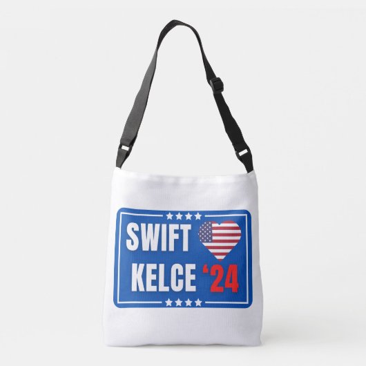 Swift Kelce 24 Heart Crossbody Tas (Achterkant)