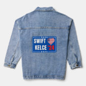 Swift Kelce 24 Heart Denim Jacket (Achterkant)