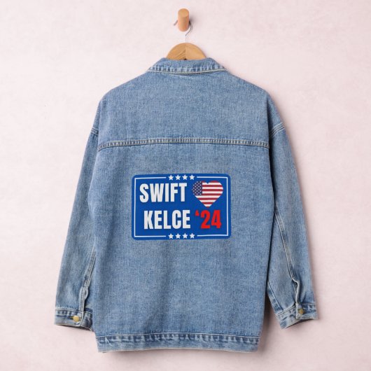 Swift Kelce 24 Heart Denim Jacket (Hangar)