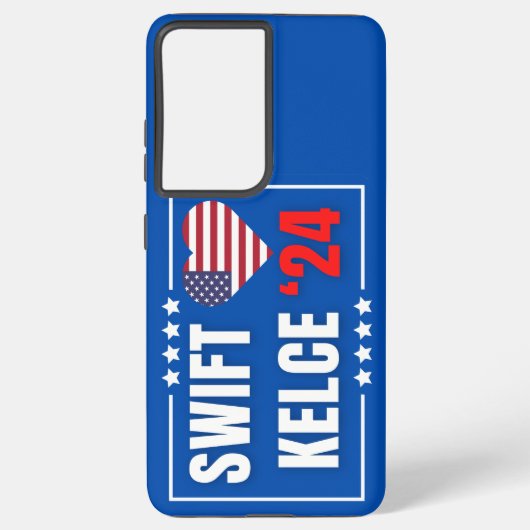 Swift Kelce 24 Heart Samsung Galaxy Hoesje (Achterkant)