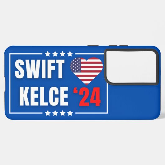Swift Kelce 24 Heart Samsung Galaxy Hoesje (Linkerkant)