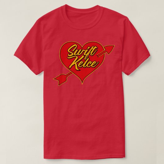 Swift Kelce Arrow Heart T-shirt (Design voorkant)