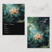 SWIFT MONOGRAM, Groen Roze zwart Visitekaartje (Voorkant / Achterkant)