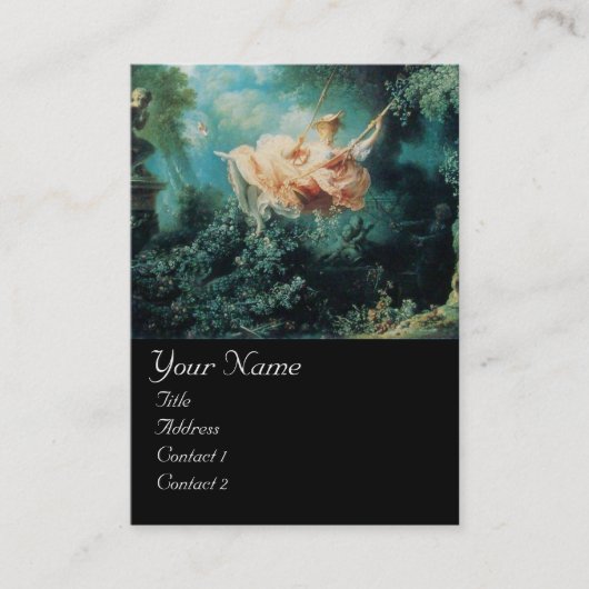 SWIFT MONOGRAM, Groen Roze zwart Visitekaartje (Voorkant)