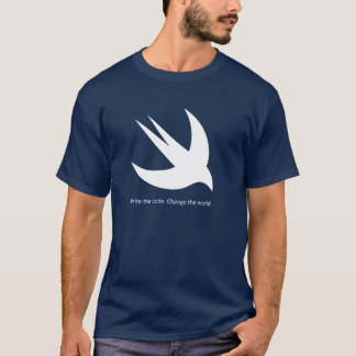 Swift Programmer Mannen Basic Dark T-Shirt