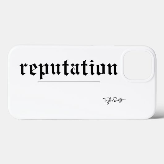 Swift Reputation Font Design Case-Mate iPhone Case (Achterkant (horizontaal))