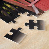 Swift River Covered Bridge Jigzaag Puzzle Legpuzzel (Zijkant)