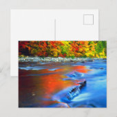 Swift River met herfstkleuren Briefkaart (Voorkant / Achterkant)