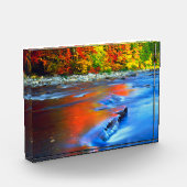Swift River met herfstkleuren Fotoblokken (Links)