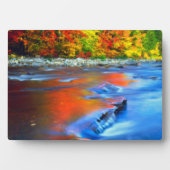 Swift River met herfstkleuren Fotoplaat (voorkant)