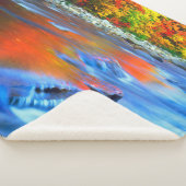 Swift River met herfstkleuren Sherpa Deken (3/4)