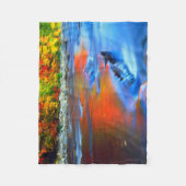 Swift River reflecterende herfstkleuren Fleece Deken (Voorkant)