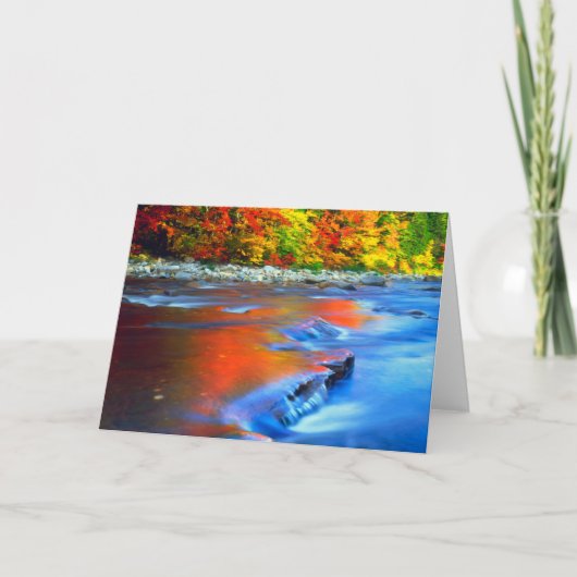 Swift River reflecterende herfstkleuren Kaart (Voorkant)