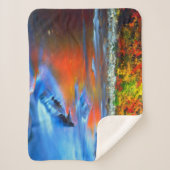 Swift River reflecterende herfstkleuren Sherpa Deken (Voorkant)