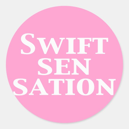 Swift-sensatiecadeaus Ronde Sticker (Voorkant)