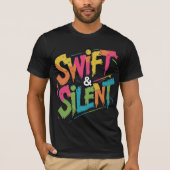 Swift & Silent Graffiti Style T-shirt Bold Urban (Voorkant)