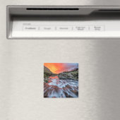 Swiftcurrent Falls | Glacier National Park Montana Magneet (Insitu (Vaatwasser))