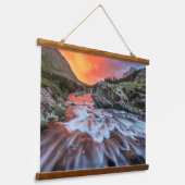 Swiftcurrent Herfsten | Nationaal park Glacier Mon Hangend Wandkleed (Gebogen)