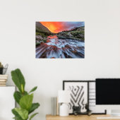 Swiftcurrent Herfsten | Nationaal park Glacier Mon Poster (Thuiskantoor)