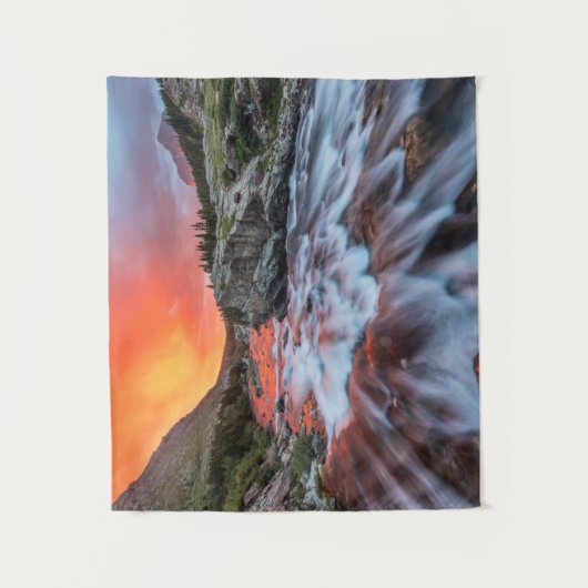 Swiftcurrent Herfsten | Nationaal park Glacier Mon Wandkleed (Voorkant)