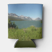 Swiftcurrent Lake Uitzicht bij Glacier National Pa Blikjeskoeler (Voorkant)