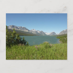 Swiftcurrent Lake Uitzicht bij Glacier National Pa Briefkaart