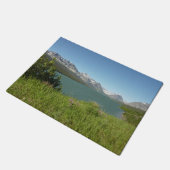 Swiftcurrent Lake Uitzicht bij Glacier National Pa Deurmat (Schuin)