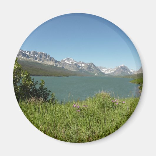 Swiftcurrent Lake Uitzicht bij Glacier National Pa Magneet (Voorkant)
