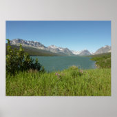 Swiftcurrent Lake Uitzicht bij Glacier National Pa Poster (Voorkant)