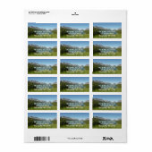 Swiftcurrent Lake uitzicht op Glacier National Par Etiket (Full Sheet)