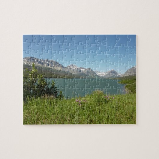 Swiftcurrent Lake uitzicht op Glacier National Par Legpuzzel (Horizontaal)