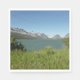 Swiftcurrent Lake uitzicht op Glacier National Par Servet