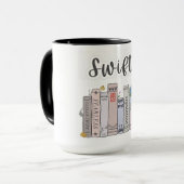 Swiftea Coffee Mug - Funny Cute Singer Mok (Voorkant links)