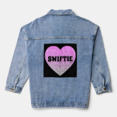 SWIFTIE GLITTER HEART Denim Jacket (Achterkant)