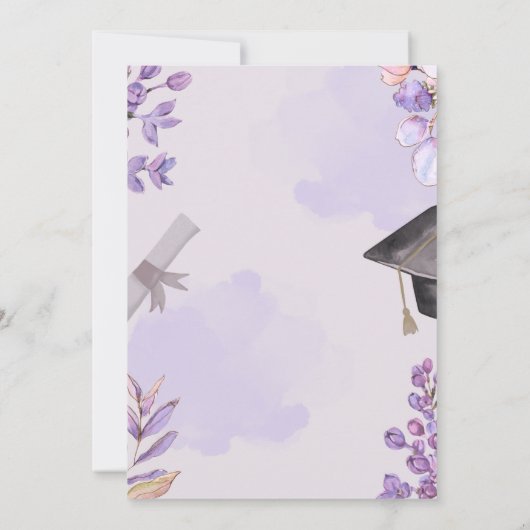 Swiftie thema in haar tijdperk Afstuderen Invitati Kaart (Achterkant)