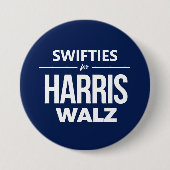 Swifties voor Harris Walz Ronde Button 7,6 Cm (Voorkant)