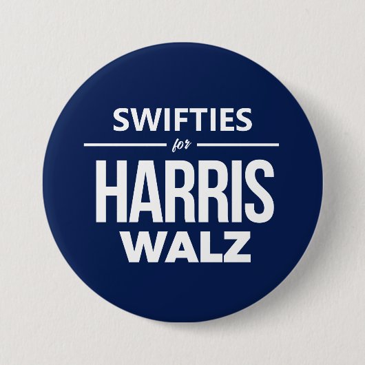 Swifties voor Harris Walz Ronde Button 7,6 Cm (Voorkant)