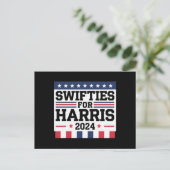 Swifties voor Kamala Harris 2024 Briefkaart (Staand voorkant)