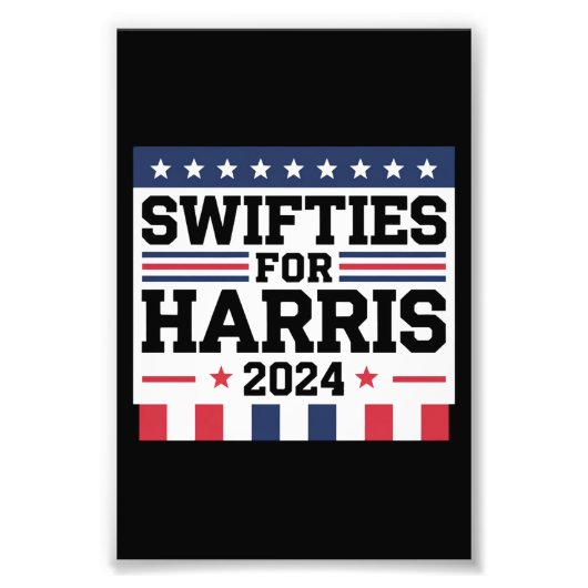 Swifties voor Kamala Harris 2024 Foto Afdruk (Voorkant)