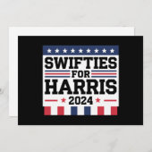 Swifties voor Kamala Harris 2024 Kaart (Voorkant / Achterkant)