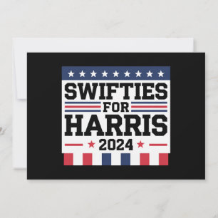Swifties voor Kamala Harris 2024 Kaart