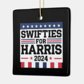 Swifties voor Kamala Harris 2024 Keramisch Ornament (Links)