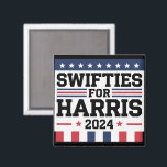 Swifties voor Kamala Harris 2024 Magneet<br><div class="desc">Swifties voor Kamala Harris 2024 Stem Steun Harris</div>