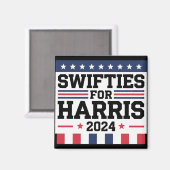 Swifties voor Kamala Harris 2024 Magneet (Voorkant / Achterkant)